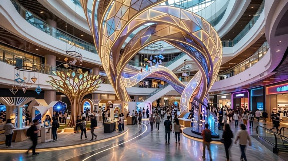 ديكورات إبداعية للمعارض والمولّات: هندسة الجذب البصري وصناعة التجربة